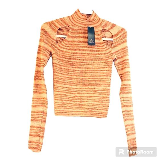 Wild Fable - Women's Mock Turtleneck Fitted Cut Out Pullover Sweater Size M - Picture 1 of 15